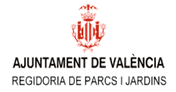Logo Parques y Jardines trans logo Educación, logo Ayuntamiento de Valencia y logo PAM