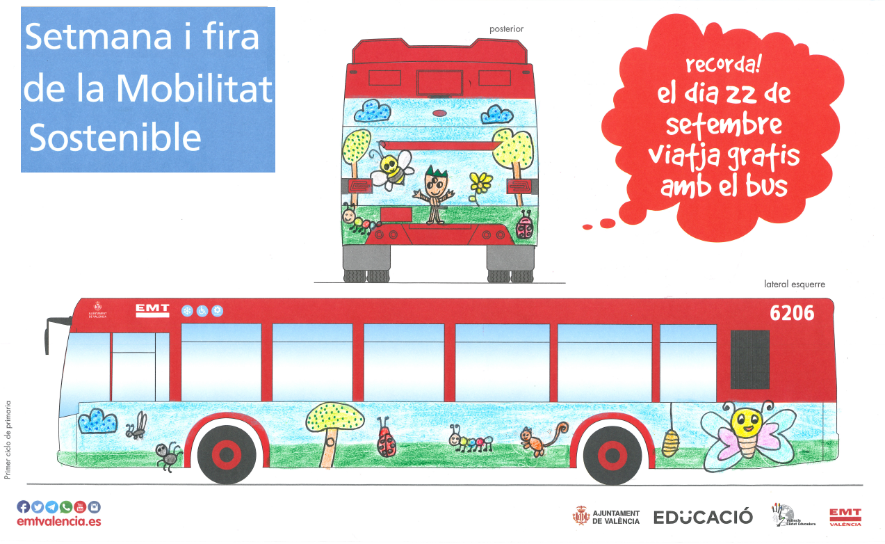 plantilla Campanya Setmana de la Movilitat: concurs de dibuix setmana europea de la mobilitat